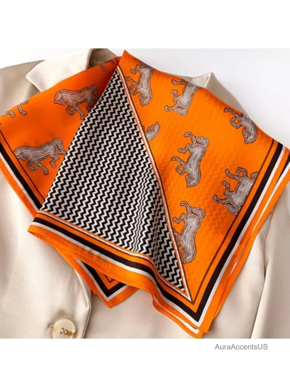 100% Mulberry Silk Square Scarf for Women Hair Neck Wrap
